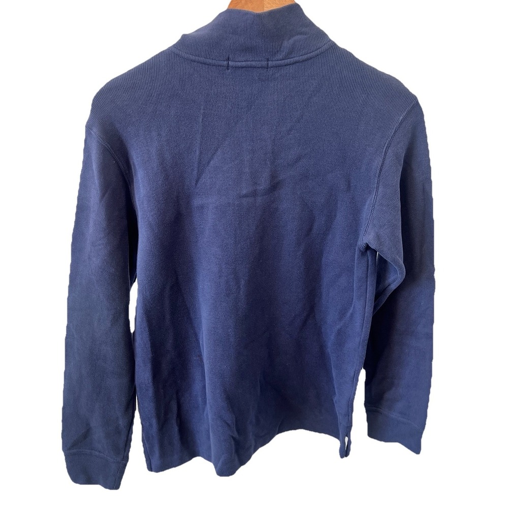 VINTAGE Ralph Lauren POLO Boys Sz Medium 10-12 Sweater Blue Pony Quarter Zip - Picture 4 of 5